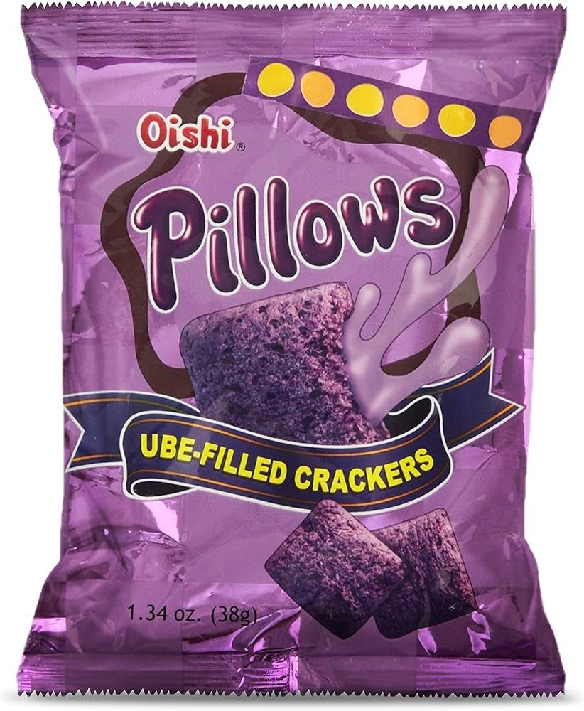 Oishi Pillows Ube-Filled Crackers: A Delicious Snack Experience